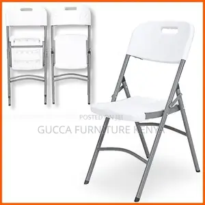 White Folding Home Office Study Chair