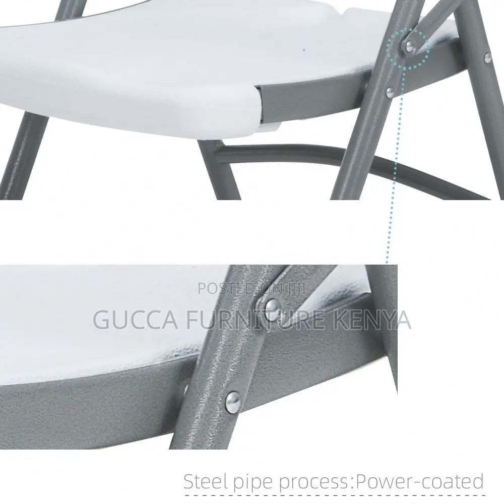 White Folding Home Office Study Chair