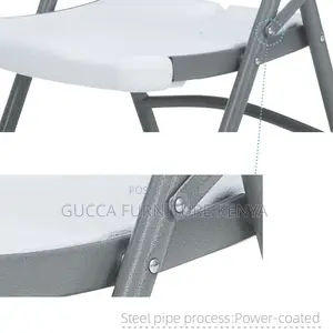 White Folding Home Office Study Chair