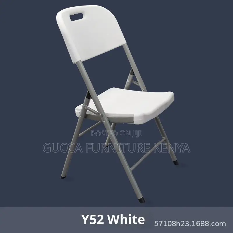 White Folding Home Office Study Chair