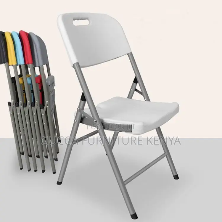 White Folding Home Office Study Chair