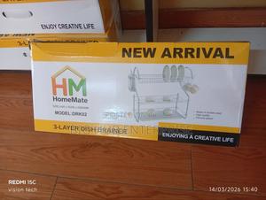 I3 - Layer Dish Drain Rack Stainless Steel - thumbnail 2