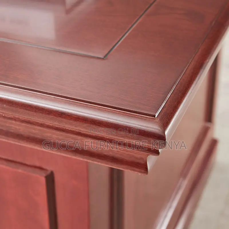 1.4m Executive Mahogany L-shaped Office Desk