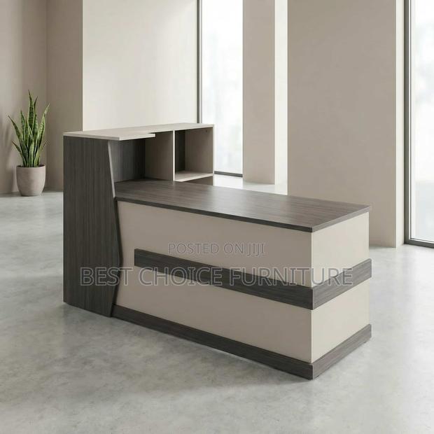 Reception Desks; Modern 2.4 Meter Office Reception Counter - main view