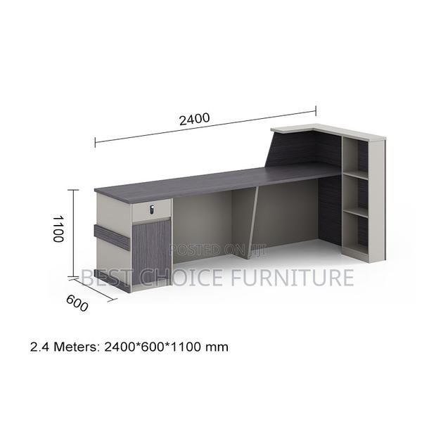 Reception Desks; Modern 2.4 Meter Office Reception Counter - thumbnail 3
