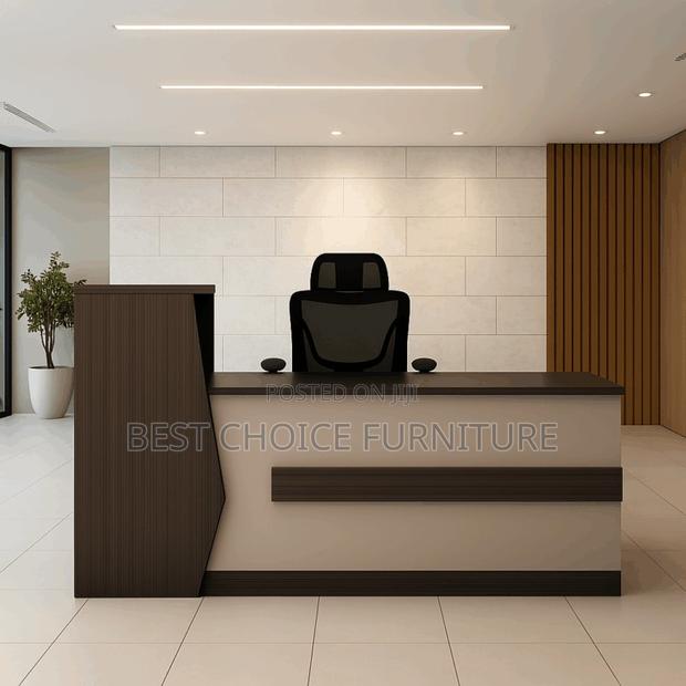 Reception Desks; Modern 2.4 Meter Office Reception Counter - thumbnail 5
