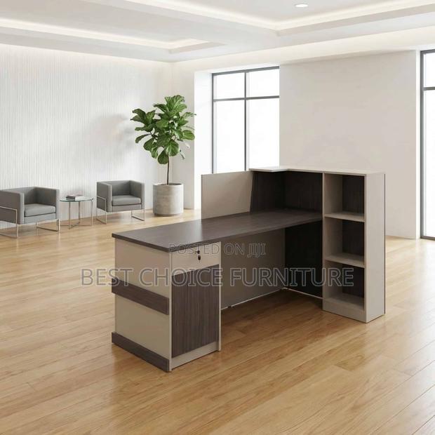 Reception Desks; Modern 2.4 Meter Office Reception Counter - thumbnail 11