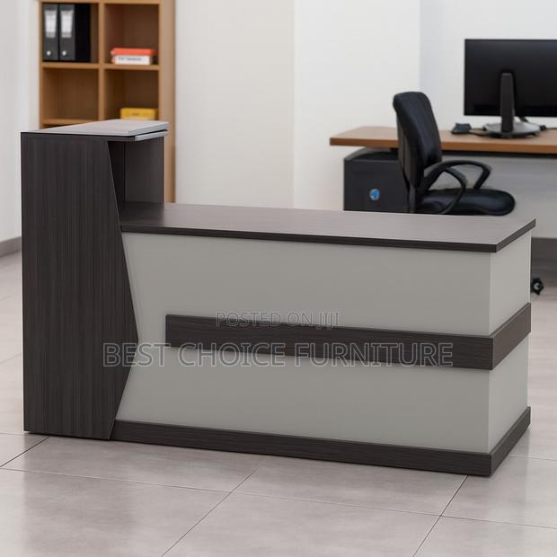 Reception Desks; Modern 2.4 Meter Office Reception Counter - thumbnail 12