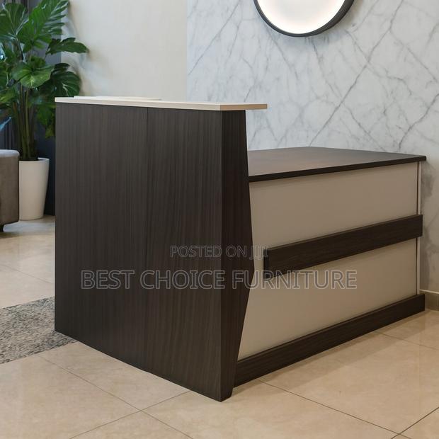 Reception Desks; Modern 2.4 Meter Office Reception Counter - thumbnail 13
