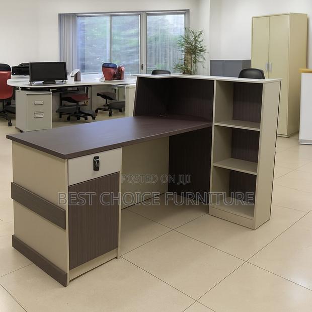 Reception Desks; Modern 2.4 Meter Office Reception Counter - thumbnail 14