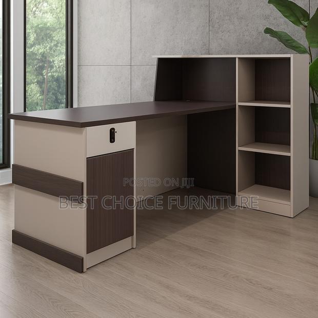 Reception Desks; Modern 2.4 Meter Office Reception Counter - thumbnail 15