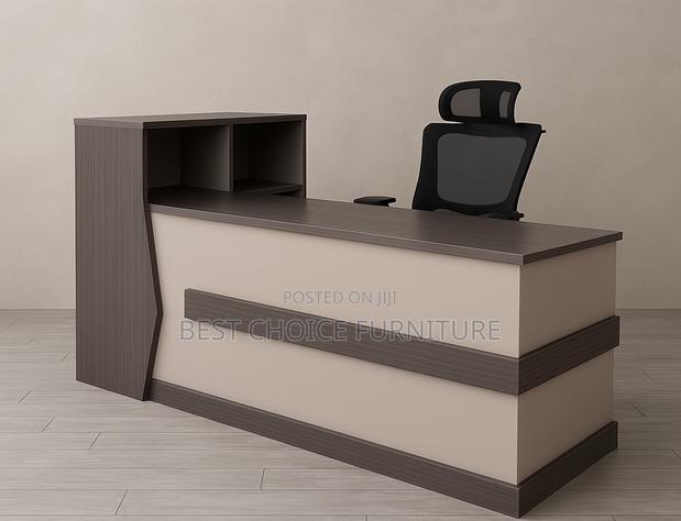 Reception Desks; Modern 2.4 Meter Office Reception Counter - thumbnail 18