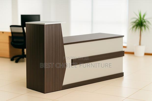 Reception Desks; Modern 2.4 Meter Office Reception Counter - thumbnail 19