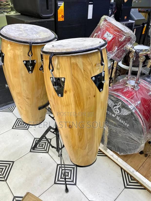 Wooden Conga Drums - main view