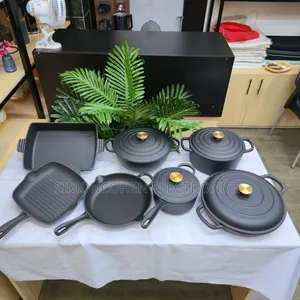 11pcs Cast Iron Cookware Set