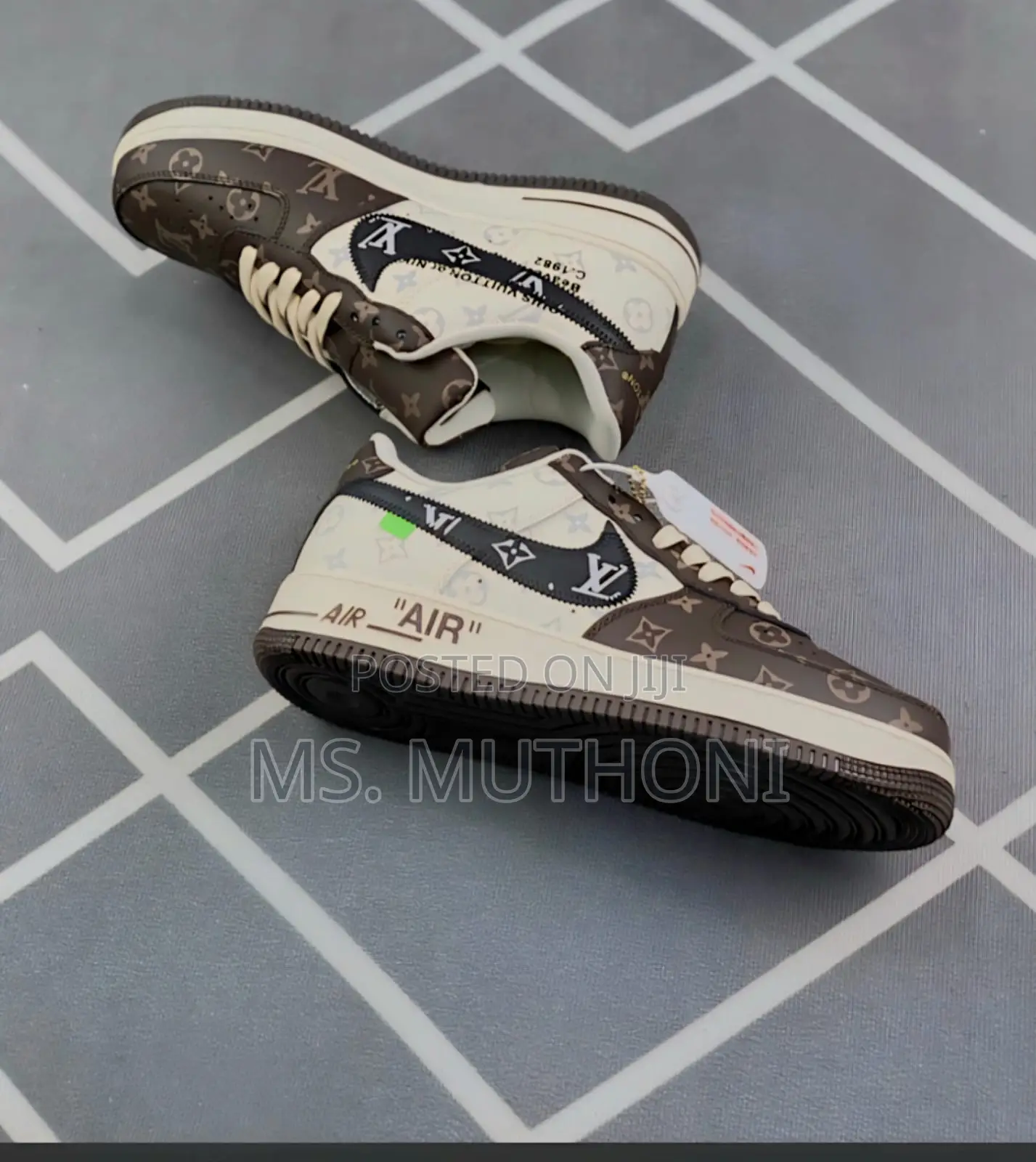 Leather Material Nike Airforce 1 X Lv 1 Low Brown