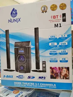 Nunix 3.1chanels Nu‐M1 Home Theater Speaker System