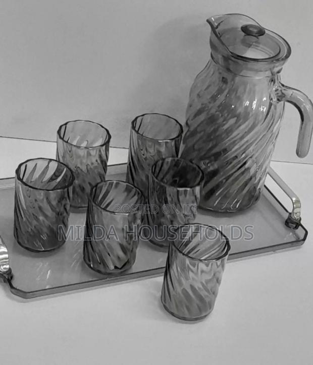 Glass Jug With Glasses + Tray Available. - main view