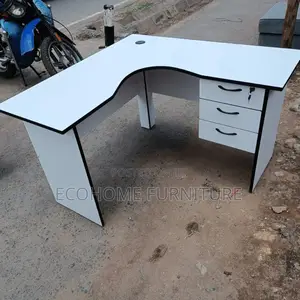 White L-Shape Office Desk 1.2meter by 1.2meter