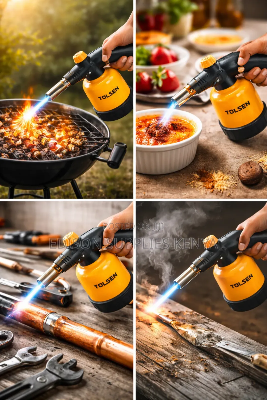 Tolsen Gas Blow Torches Butane Flame Fire Burner Charcoal Lighters