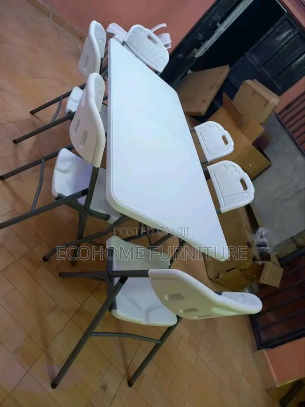 6 Seater Foldable Table and Chairs - main view