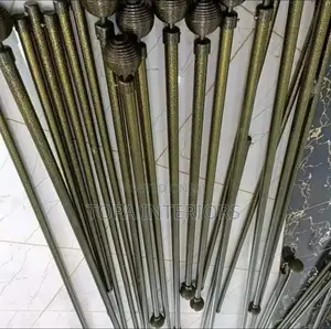 Greenish Gold Locally Fabricated Jua Kali Curtain Rods Per Metre