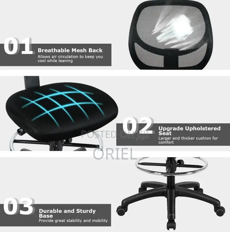 Office Chair: Receptionist Ergonomic Chair