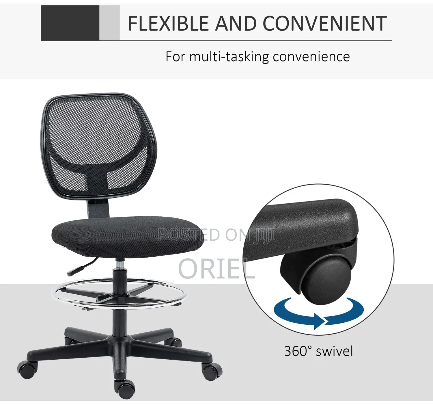 Office Chair: Receptionist Ergonomic Chair