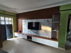 Tv Unit Marble And Flute Panels
