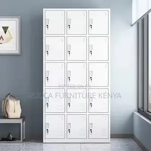 15-locker Office Metallic Storage Cabinet