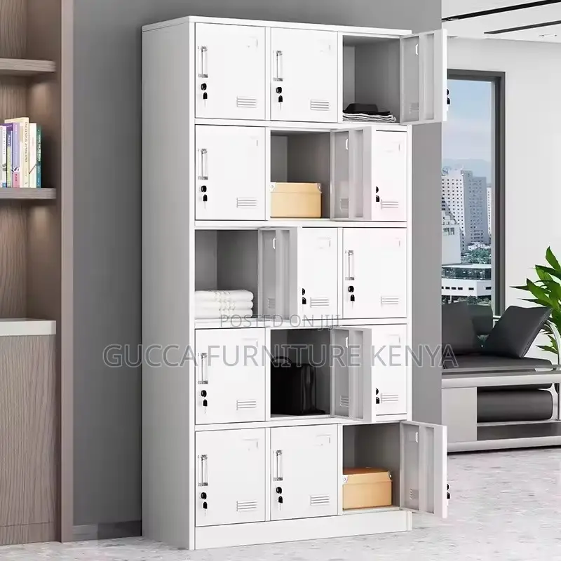 15-locker Office Metallic Storage Cabinet
