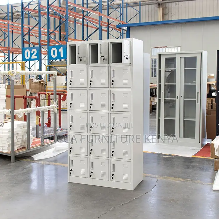 15-locker Office Metallic Storage Cabinet