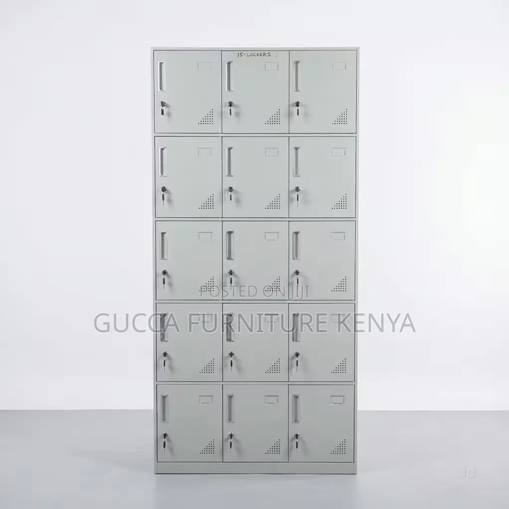 15-locker Office Metallic Storage Cabinet