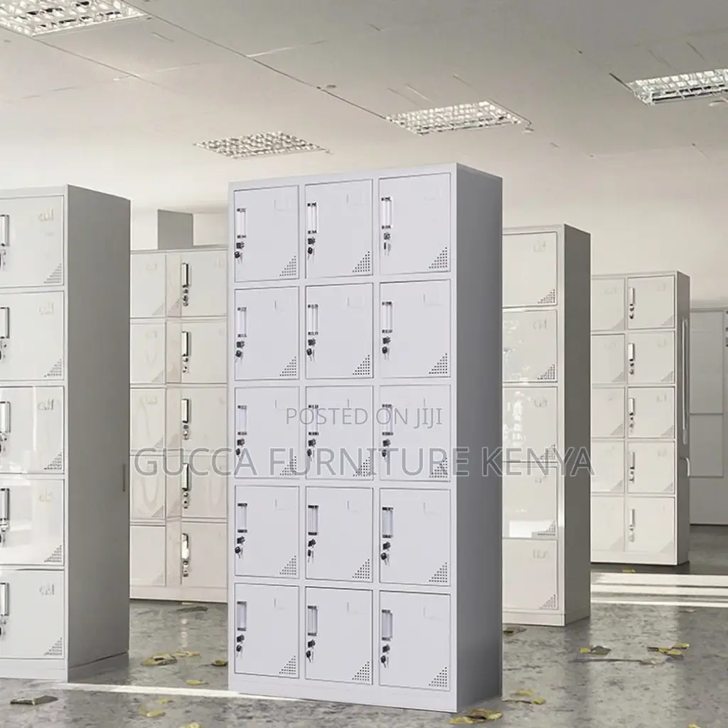 15-locker Office Metallic Storage Cabinet