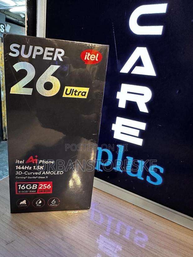 New Itel S26 Ultra 256 GB Black