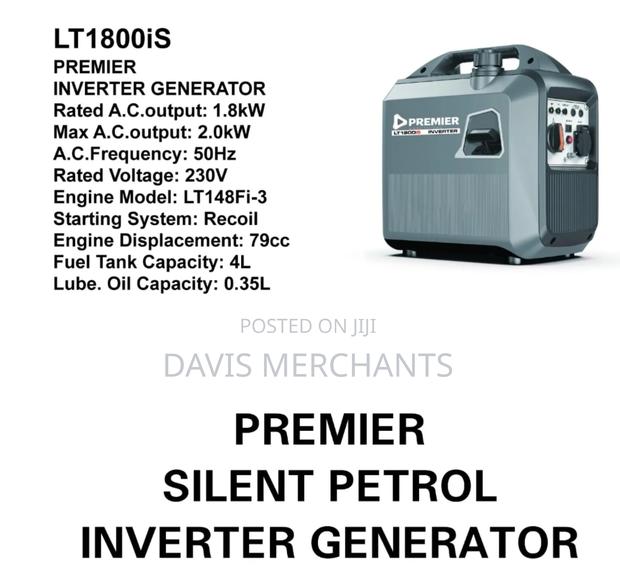 Ssilent Inverter Generator With 1.8kva - main view