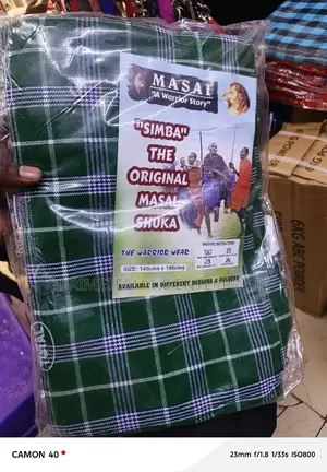 Green White Maasai Shuka