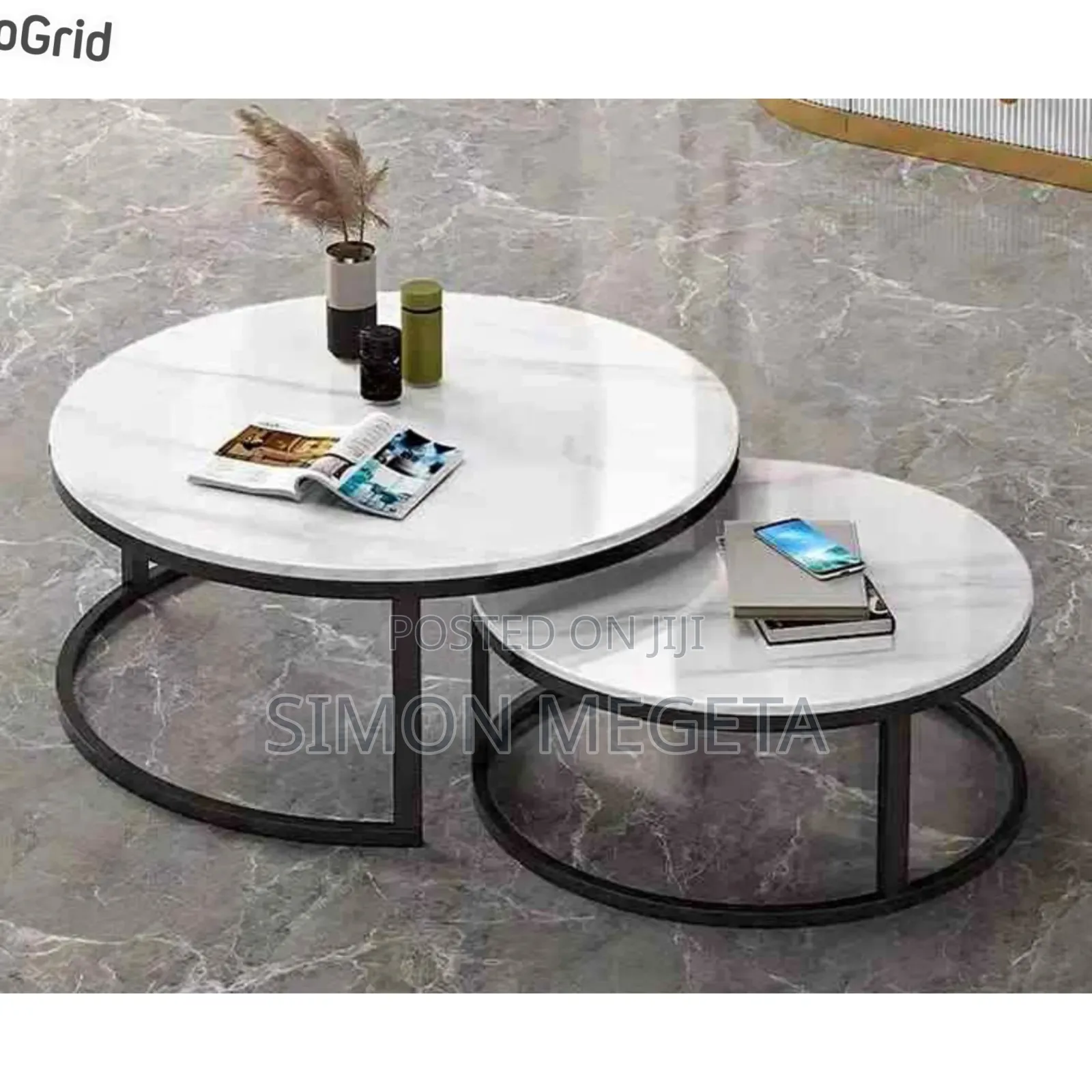In Stock Pure Marble Nesting Table Available