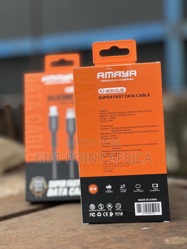 Amaya Silicone Charger - Type C To Lightning 25w - thumbnail 4