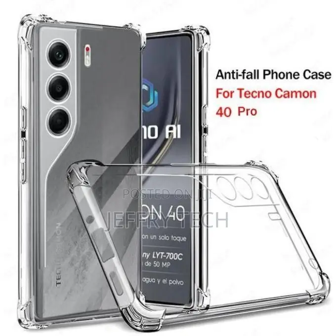 Org Tecno Camon 40 Pro Cover Transparent, Clear and Colorless With Un