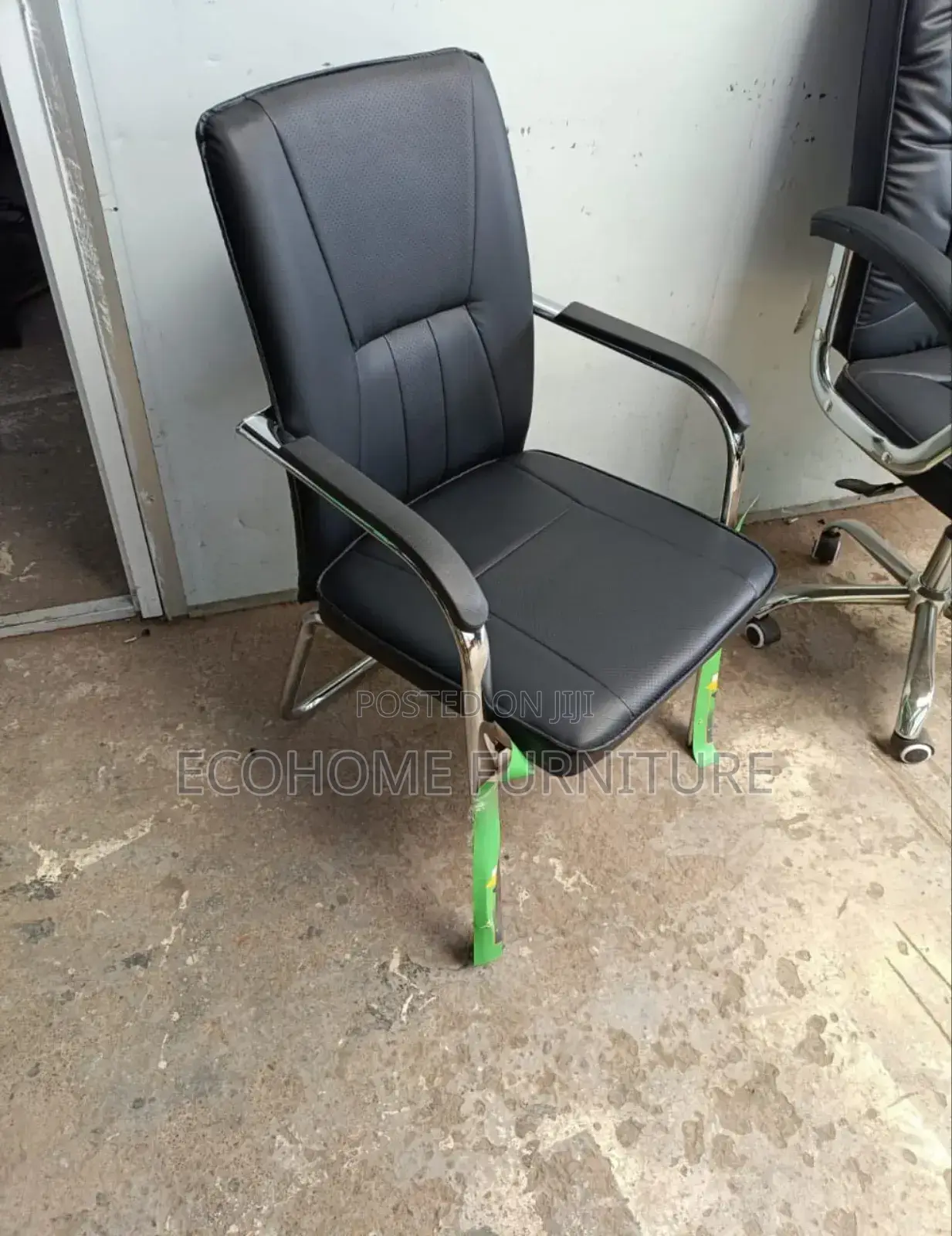 Leather Cpu Visitors Chair