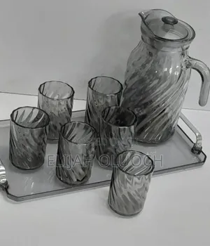 Glass Jug With Glasses + Tray Available*

*