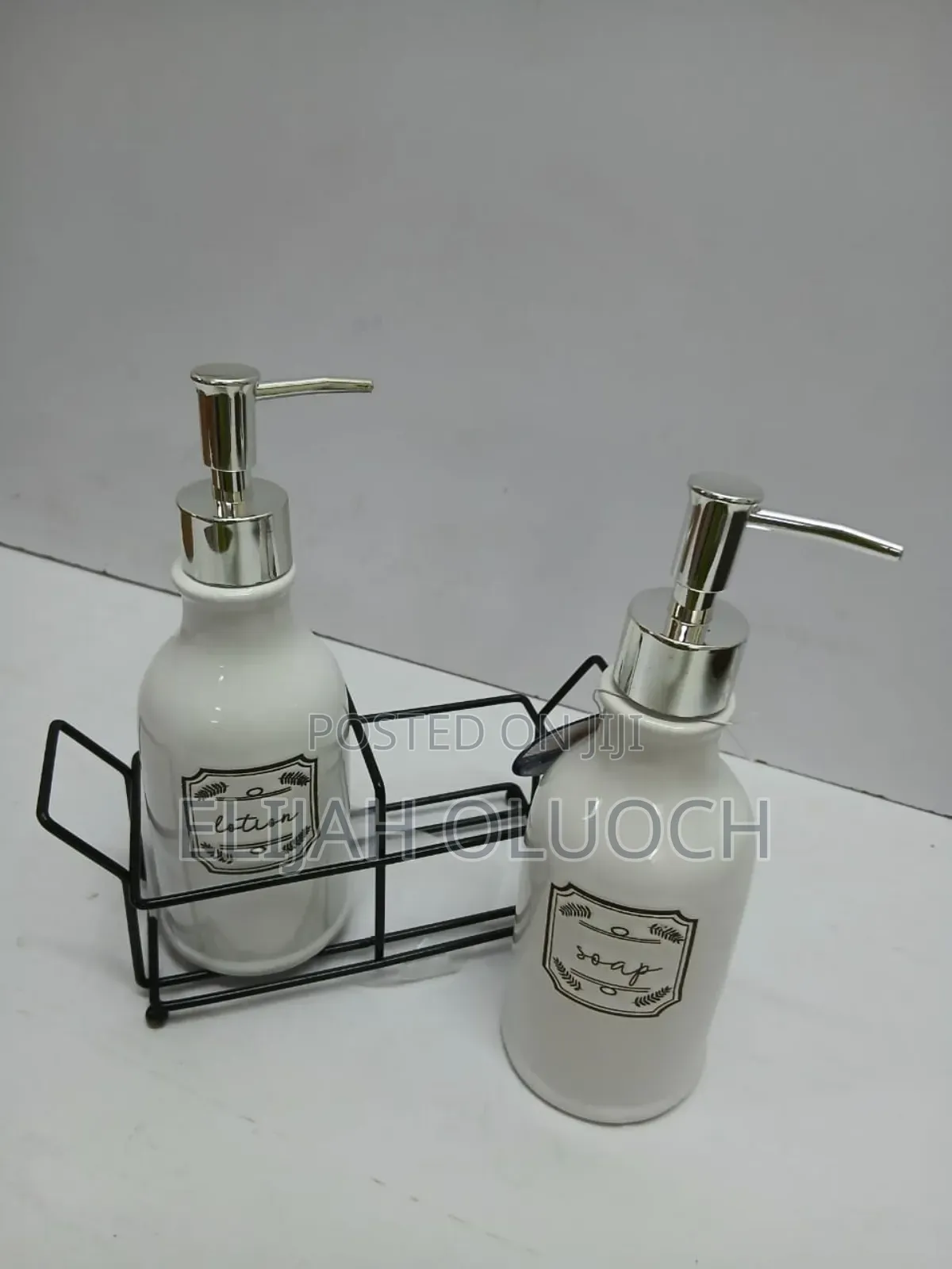 Soap And Lotion Dispenser Set With Stand*