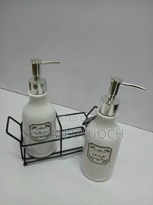 Soap And Lotion Dispenser Set With Stand*