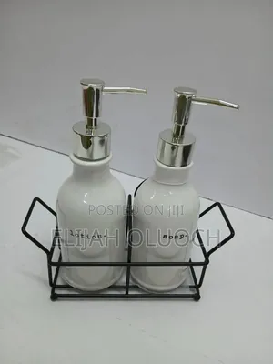 Soap And Lotion Dispenser Set With Stand*