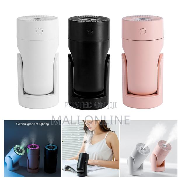 Portable Usb Air Humidifier Cool Mist Diffuser 220ml Dual Spray 360° - thumbnail 4