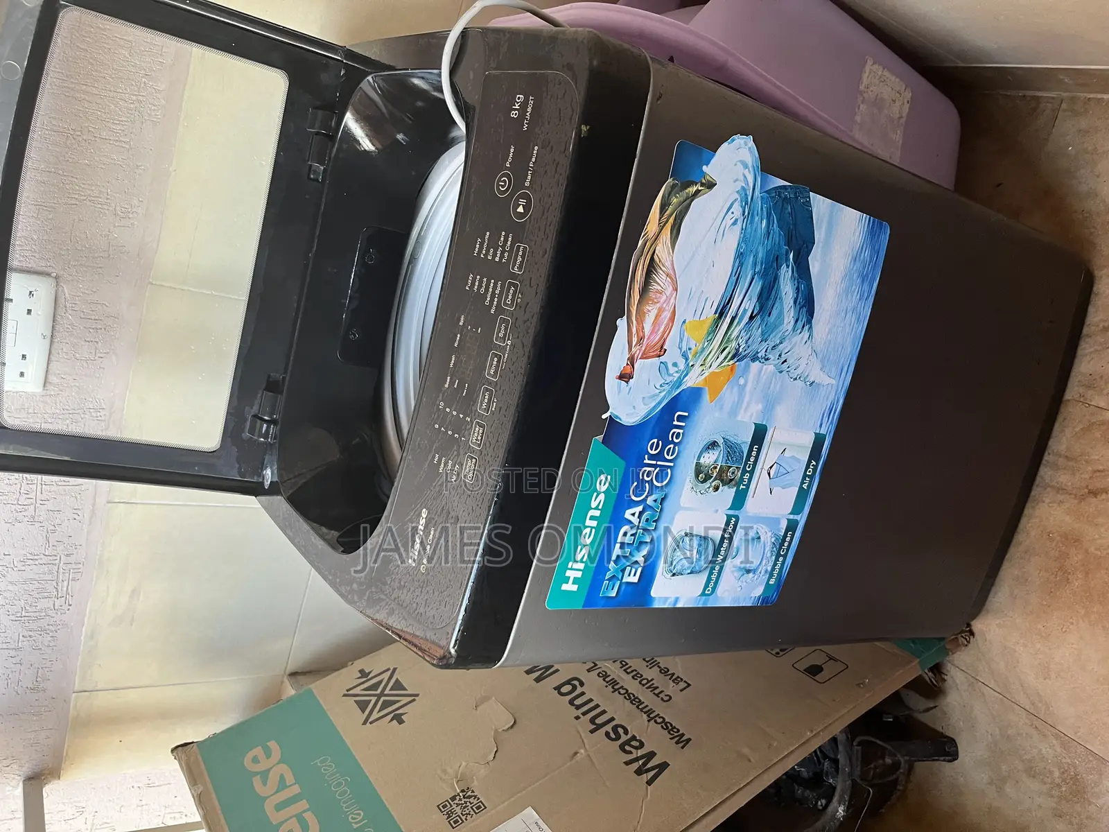 8kg Top Load Efficient Hisense Washing Machine