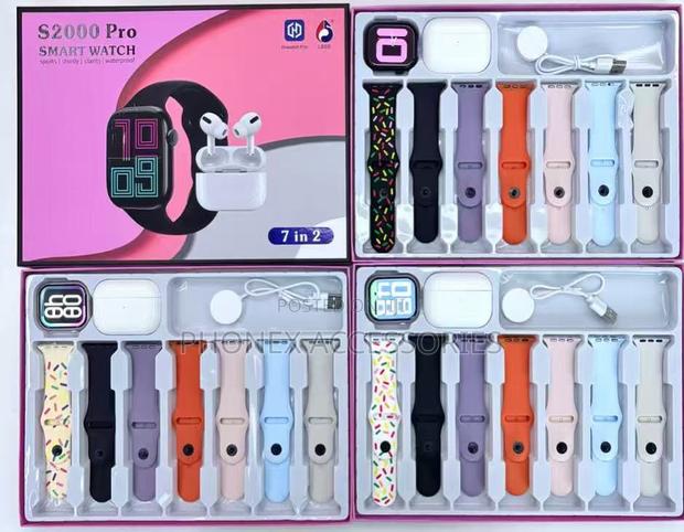 S2000 Pro Smart Watch – 7 in 2 Gift Set - thumbnail 3