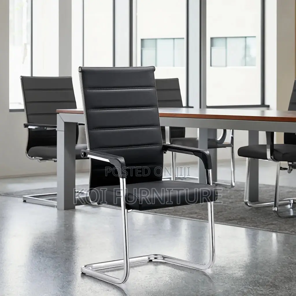 Office Chairs; Sled Base Leather Professional Office Seats