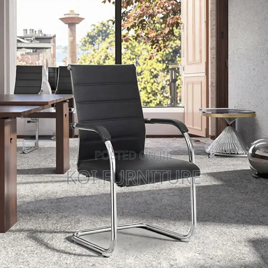 Office Chairs; Sled Base Leather Professional Office Seats